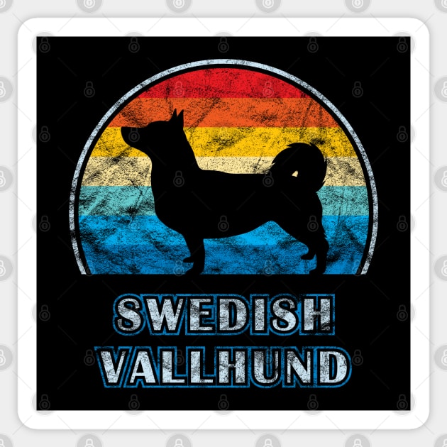 Swedish Vallhund Vintage Design Dog Sticker by millersye